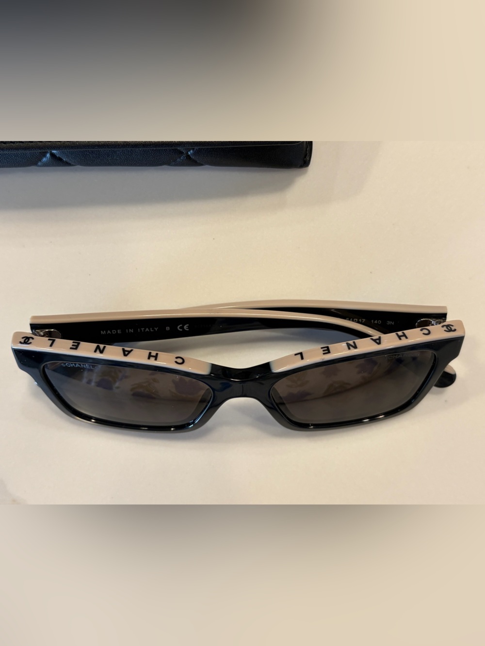 Authentic Chanel Square Sunglasses Model 5417 (Black & Beige) - Picture 6 of 10
